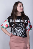 Rose Ramones Sleeve Top
