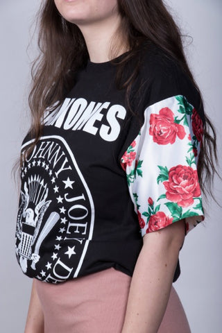 Rose Ramones Sleeve Top