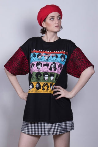 Rolling Stones Red Leopard Top