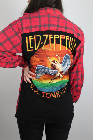 Led Zeppelin Band Tee Flannel